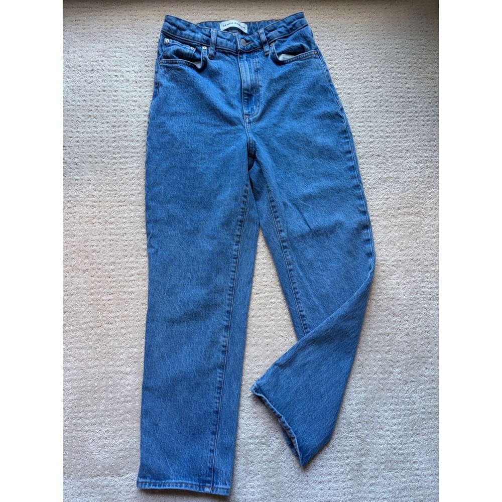 Denim Forum Aritzia Jeans 27 Rowan Curve-Fit Super Hi Straight Ankle Jean